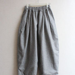 成人冬季褲子◉羊毛氣球褲淺灰色 第4張的照片