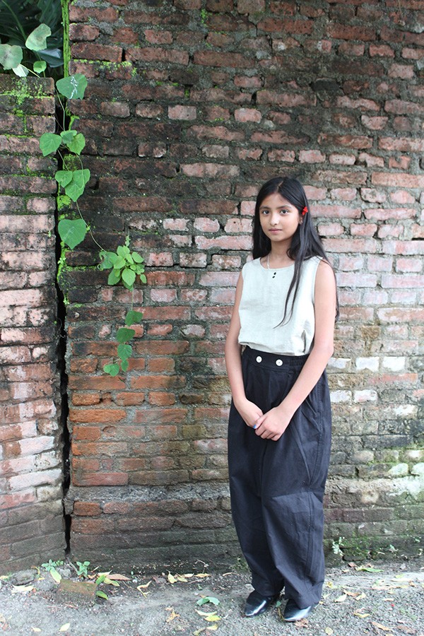 ナチュラルリネン バルーンタンクトップ