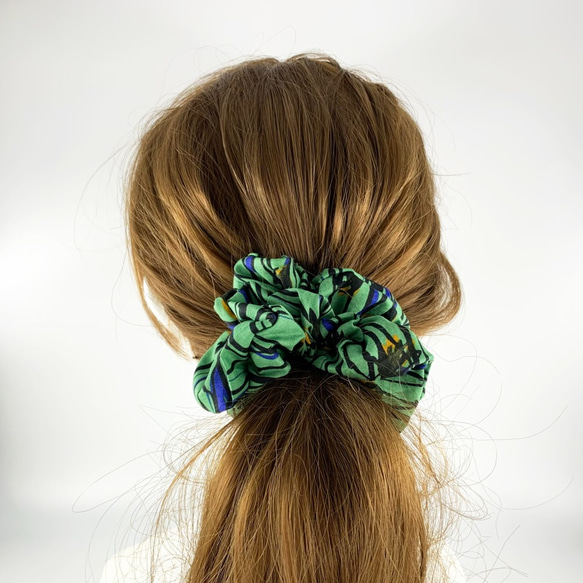 Hair accessory : シュシュ " Botanical green. " 8枚目の画像