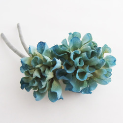 花咲くブローチ（アンティークブルー） 3枚目の画像