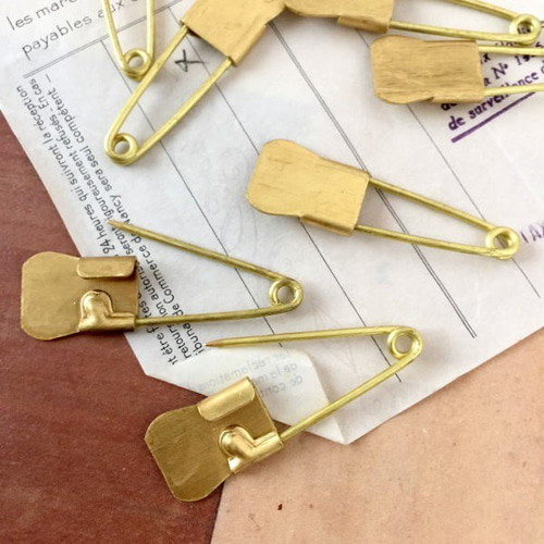 アンティーク 安全ピン型 キーホルダー 10種類1セット 新品未使用 ③