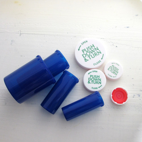 ②USAピルケース ブルー 4種類セット その他インテリア雑貨