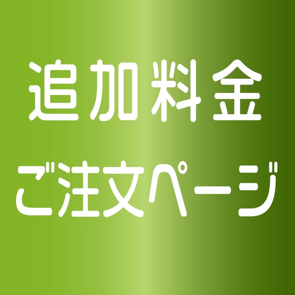 追加料金ご注文ページ 1枚目の画像