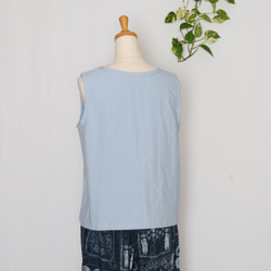 【Ｓ】【Ｍ】【L】 ストンとタンクトップ（水色）_C19 3枚目の画像