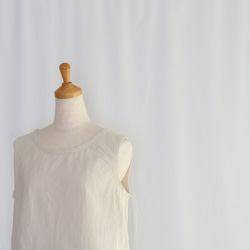 《受注制作》【Ｓ】【M】【Ｌ】 ストンとタンクトップ（アイボリー）_C19 5枚目の画像