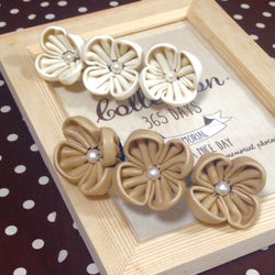 ミィモ　犬用バレッタ　つまみ細工　ハンドメイド ミィモ 犬用バレッタ つまみ細工 ハンドメイド my-mama_lh-482-483