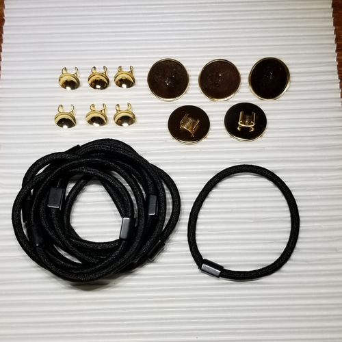 Aー572】レジン ヘアゴム