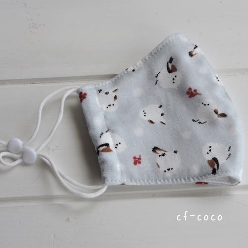 再販☆シマエナガマスク2枚セット（立体マスク/レディース/キッズ