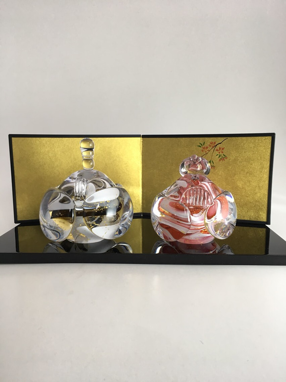 金箔無垢雛 ガラスのおひな様 その他人形 ガラス工房GGB 通販 5199670