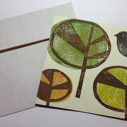 森の中で　〜原画（版画作品）〜 3枚目の画像