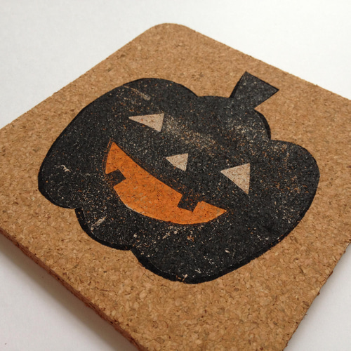 ハロウィン柄コルク製コースター 3枚セット コースター ysk 通販