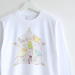 長袖Tシャツ（GREEN BIRD） 1枚目の画像