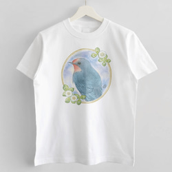 Tシャツ（文鳥院まめぞう / 燕とクローバー） 2枚目の画像