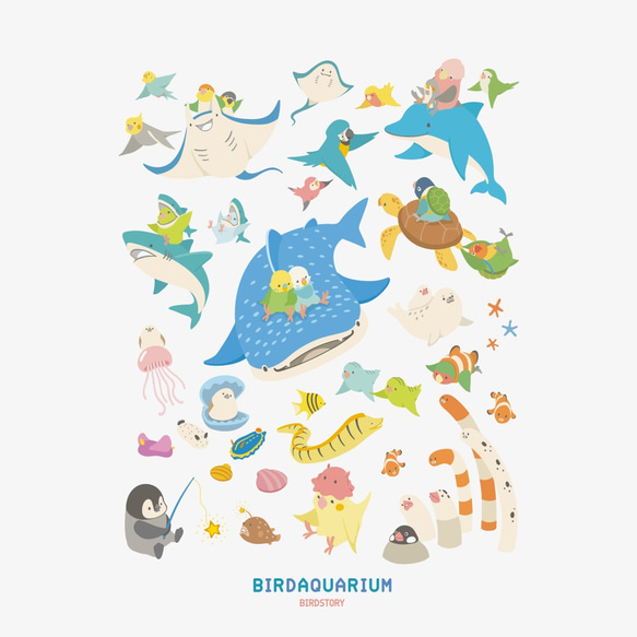 Tシャツ（BIRDAQUARIUM） 4枚目の画像