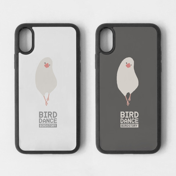 スマートフォンケース（BIRD DANCE / 白文鳥） 1枚目の画像
