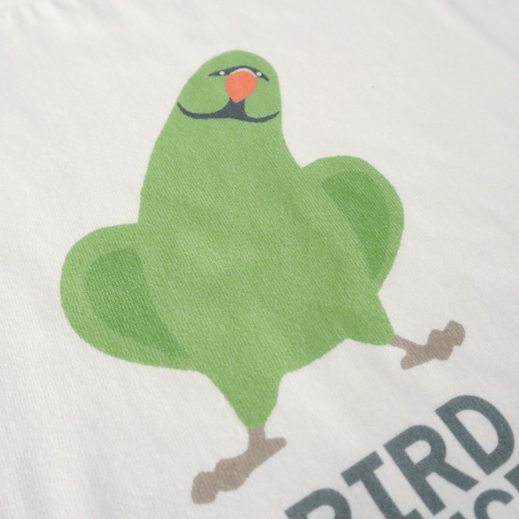 長袖Tシャツ（BIRD DANCE / ワカケホンセイインコ） 4枚目の画像