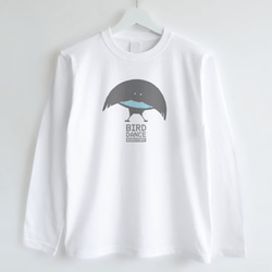 長袖Tシャツ（BIRD DANCE / フォーゲルコップカタカケフウチョウ） 2枚目の画像