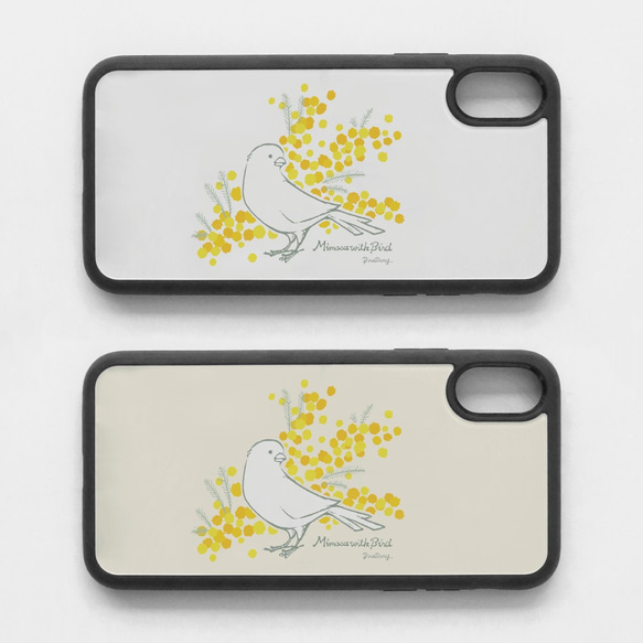 スマートフォンケース（Mimosa with Bird / カナリア） 1枚目の画像