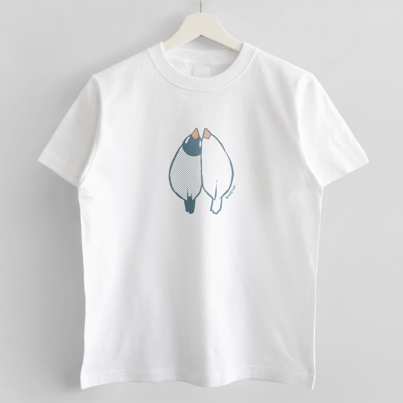 Tシャツ（うえから文鳥） 2枚目の画像