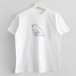 Tシャツ（したから文鳥） 2枚目の画像