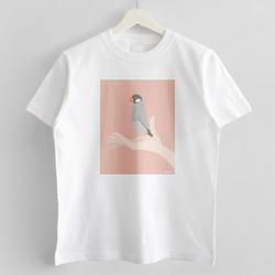 Tシャツ（手タクシー / ノーマル文鳥） 6枚目の画像