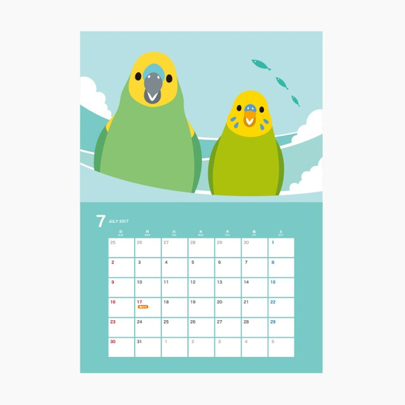 SMILE BIRD CALENDAR 2017 3枚目の画像