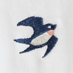 刺繍Tシャツ（BIRD!BIRD!BIRD! / ツバメ） 3枚目の画像