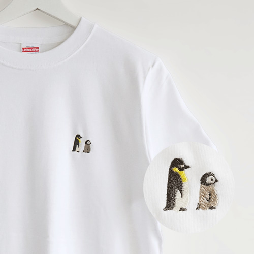 刺繍Tシャツ（BIRD!BIRD!BIRD! / ペンギン） Tシャツ BIRDSTORY