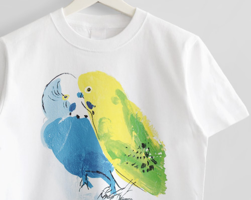 Tシャツ（オクムラミチヨ / なかよしセキセイインコさん） T