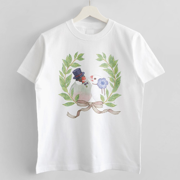 Tシャツ（文鳥院まめぞう / いつまでも幸せにくらしましたとさ） 2枚目の画像