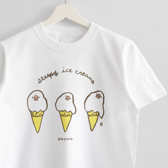 Tシャツ（amycco. / sleepy ice creams） 1枚目の画像