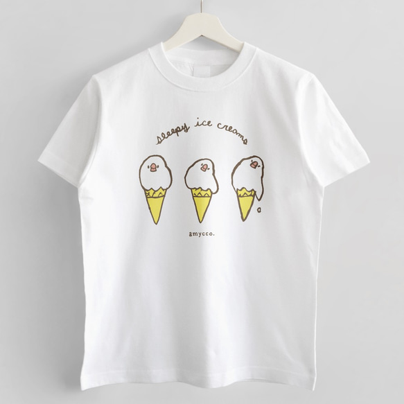 Tシャツ（amycco. / sleepy ice creams） 2枚目の画像