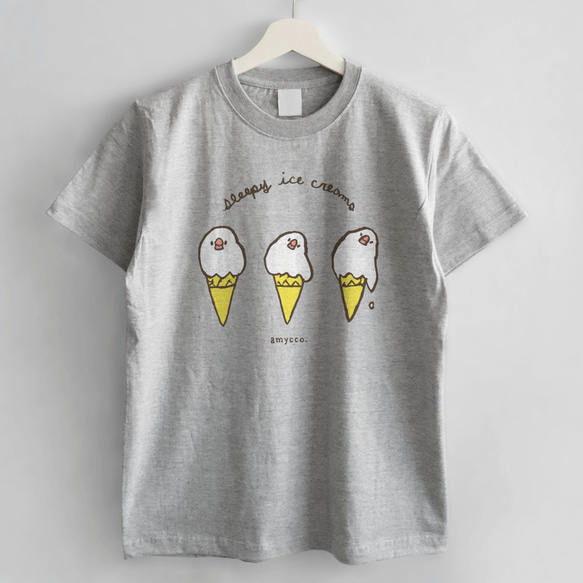 Tシャツ（amycco. / sleepy ice creams） 3枚目の画像