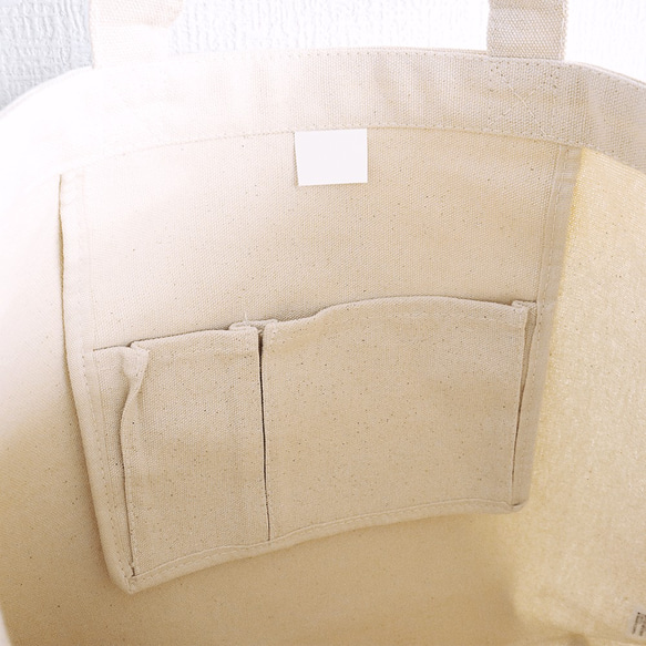 刺繍トートバッグ（WONDERFUL DAYS / オカメインコ / ルチノー） 6枚目の画像