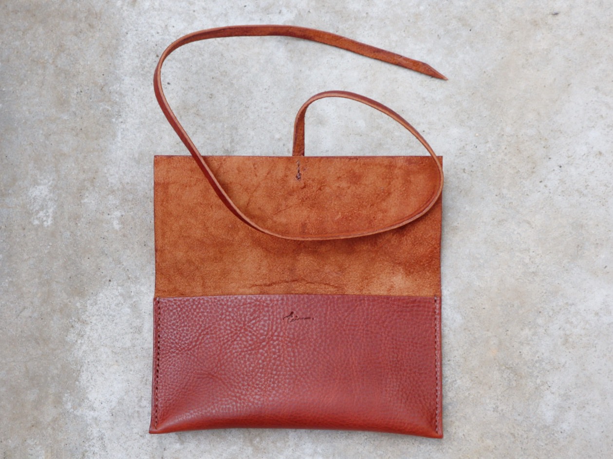 牛革のマルチケース ペンケース イタリアンレザー