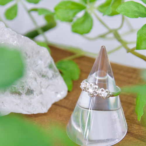 【匿名配送】ボスキ　ピンキーリング nojess k10金リング ダイヤモンド0.02ct ピンキーリング