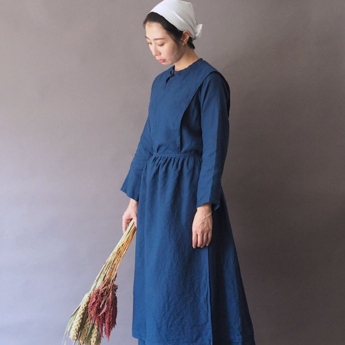 受注制作】トラディショナルアーミッシュドレス◇アーミッシュブルー  