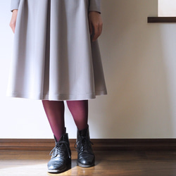 [XS-LL定做]軍裝風格的簡單連衣裙◇人字紋淺灰色*厚面料* 第7張的照片
