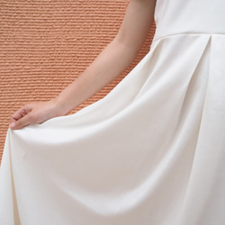 [L]阿米甚風格簡約連身裙◇短袖（白色）*經典面料* 第6張的照片