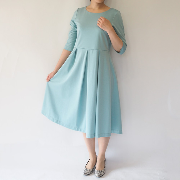 XS-LL受注制作】アーミッシュ風シンプルワンピース◇ミントグリーン  