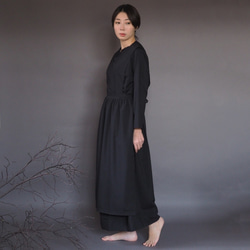 [定制] 傳統阿米甚人連衣裙 | 黑色 *柔軟襯衫面料* 第2張的照片
