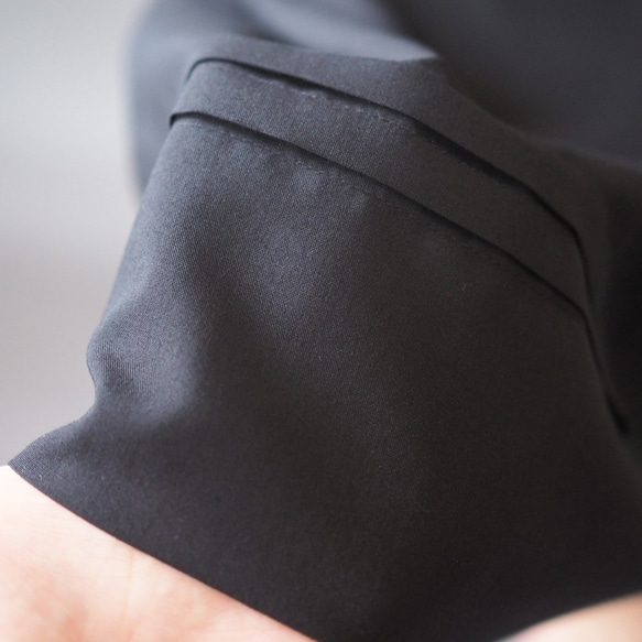 [定制] 傳統阿米甚人連衣裙 | 黑色 *柔軟襯衫面料* 第8張的照片