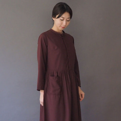 [定制] 傳統阿米甚人連衣裙 | 波爾多 *柔軟的襯衫面料* 第10張的照片