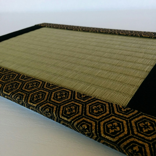 置き畳 紋四方縁 黒×金 その他インテリア雑貨 たたみちゃん 通販  