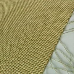 和紙の畳のランチョンマット　変わり織　緑×黄金 2枚目の画像