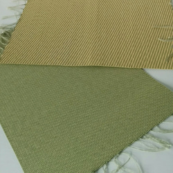 和紙の畳のランチョンマット　変わり織　緑 4枚目の画像