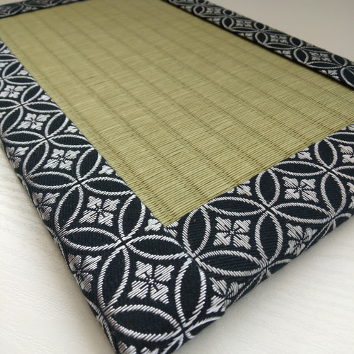 置き畳 四方紋縁 銀 その他インテリア雑貨 たたみちゃん 通販｜Creema  