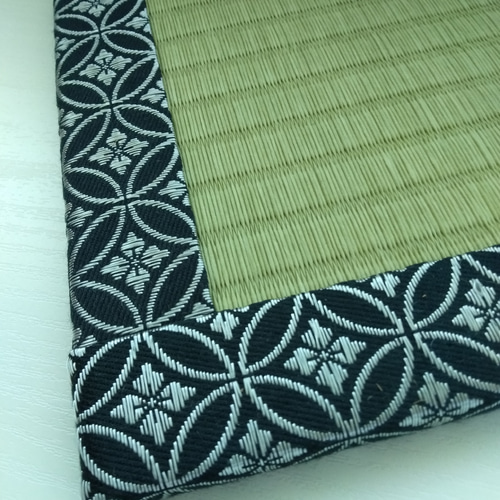 置き畳 四方紋縁 銀 その他インテリア雑貨 たたみちゃん 通販｜Creema  