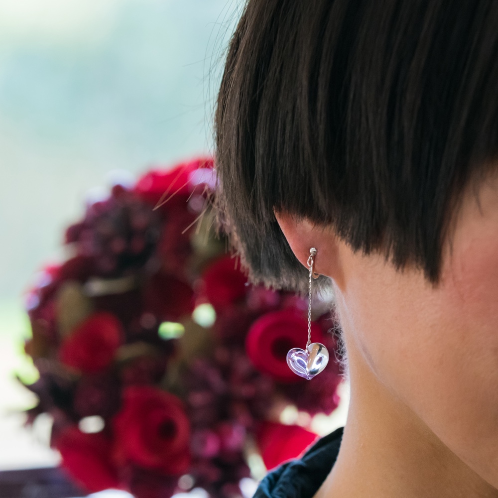 cocoroアロマイヤリング SV925ニッケルフリーロジウムメッキ