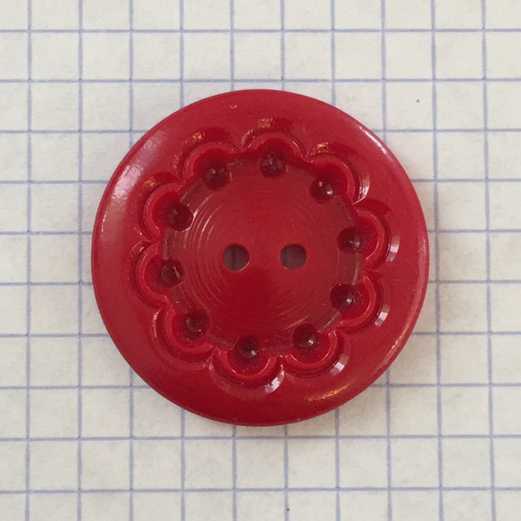 フランスボタン red*flower 2枚目の画像
